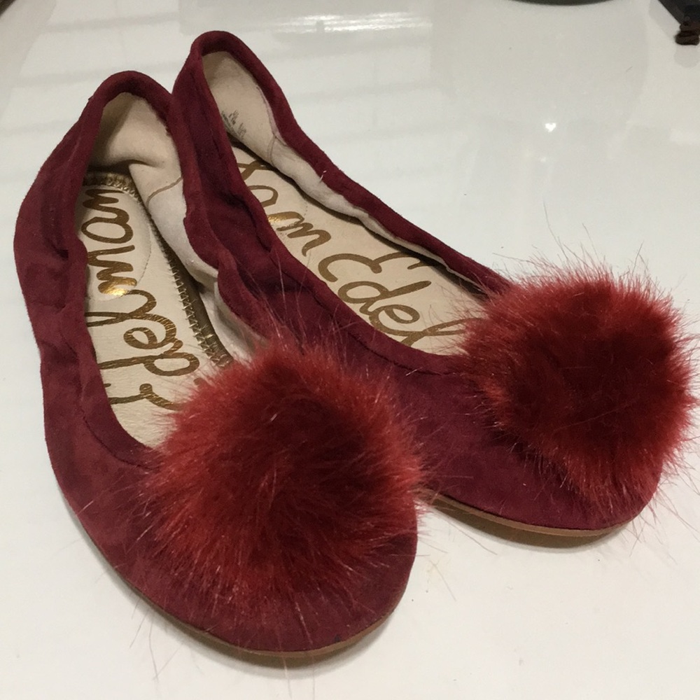 Sam Edelman flats with Pom Pom